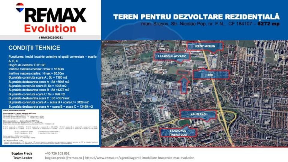Teren pentru Dezvoltare Rezidențială – COMISION 0%