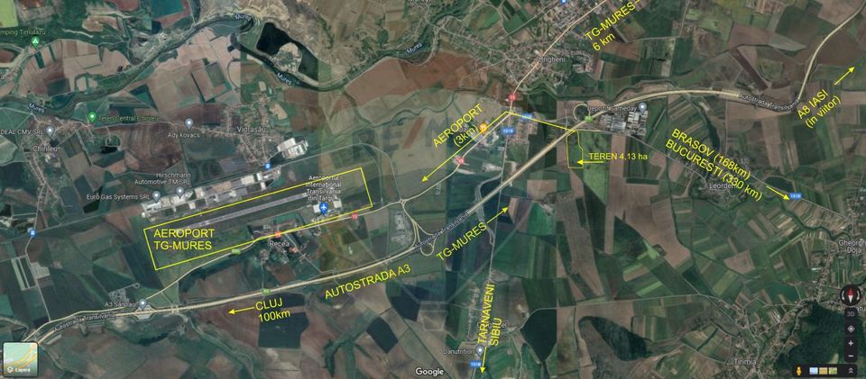 For SALE Agricultural land 41.356sqm Targu Mures / DJ DJ151D