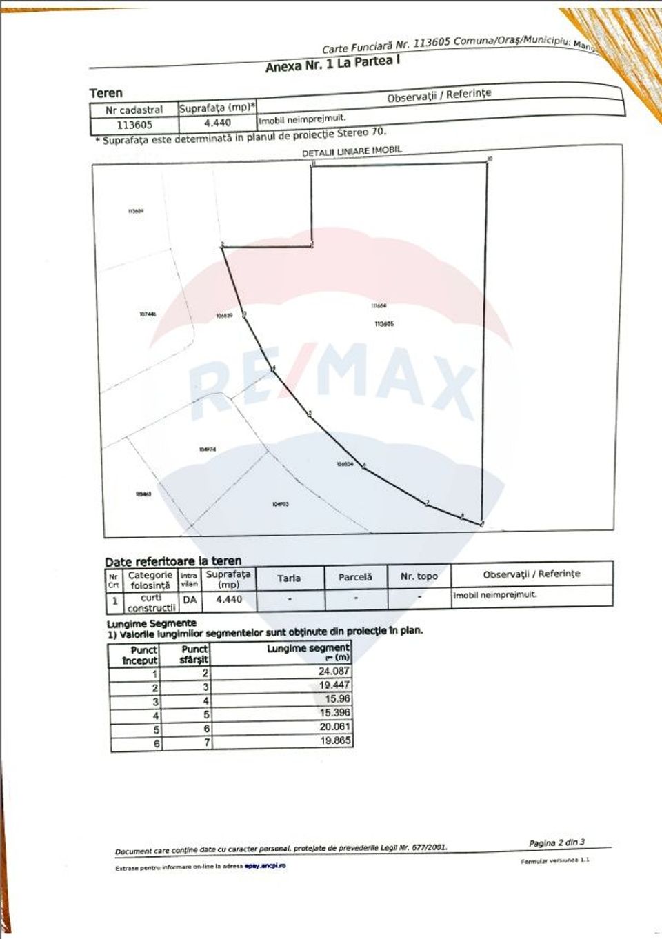 Land 4,440sqm Mangalia / Strada Augustin buzura