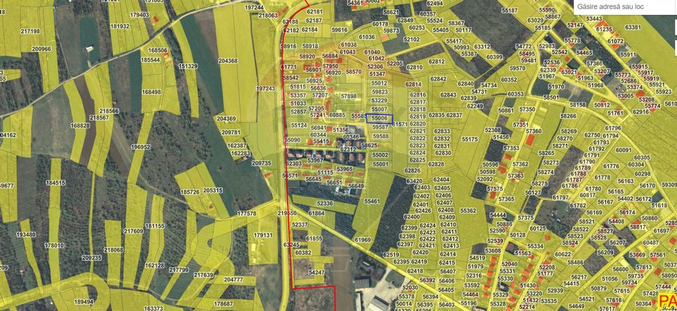 De vânzare teren intravilan 1035 mp Paleu / Strada Zorilor