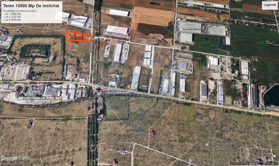 Teren de inchiriat – 13.500 mp, Clinceni Centura Bragadiru–Domnesti