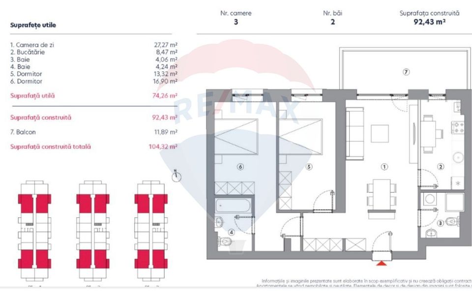 3 room Apartment for sale, Theodor Pallady area