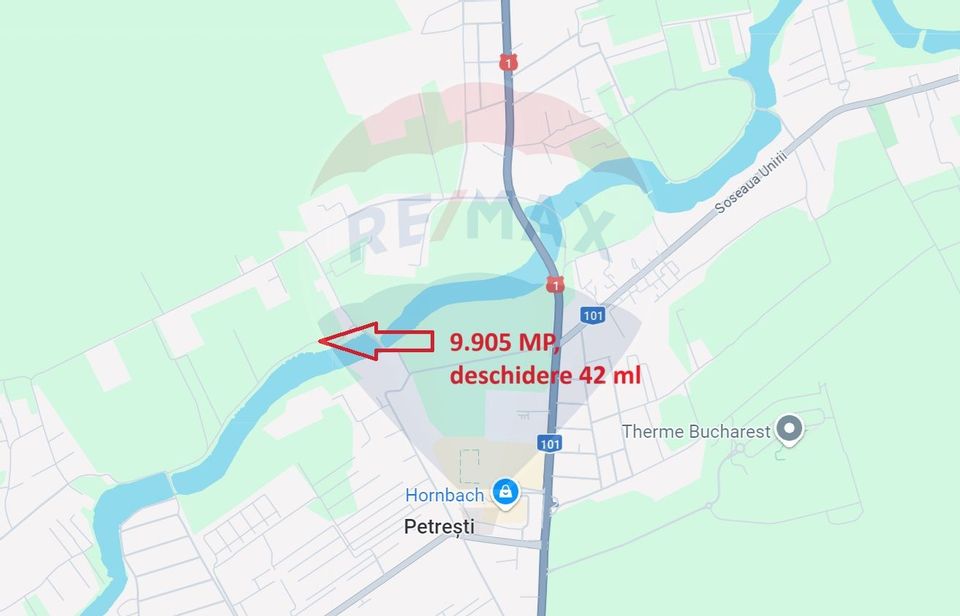 Teren de vanzare 9,905mp Balotesti / Strada Trei lacuri