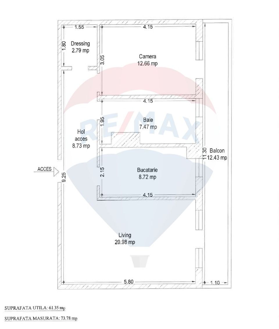 Apartament 2 camere, 74 mp utili, Urbanna – Calea Iuliu Maniu, Arad