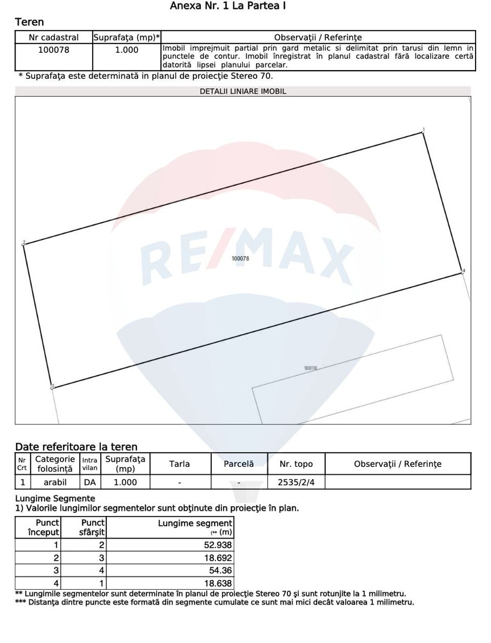 Teren 1,000mp Prejmer / Strada Str. Brașovului 162H, Prejmer 710380