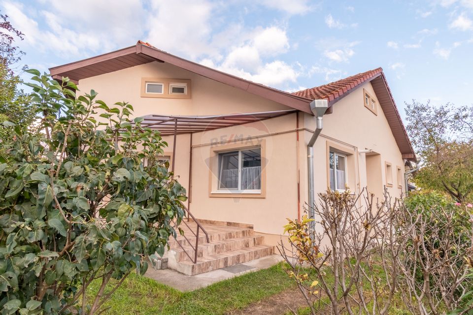 Casa individuala de vanzare 100mp, 600mp teren, garaj, zona Panemar